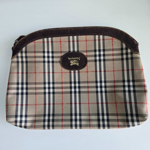 Authentic Vintage Burberrys Check Clutch - Picture 1 of 10